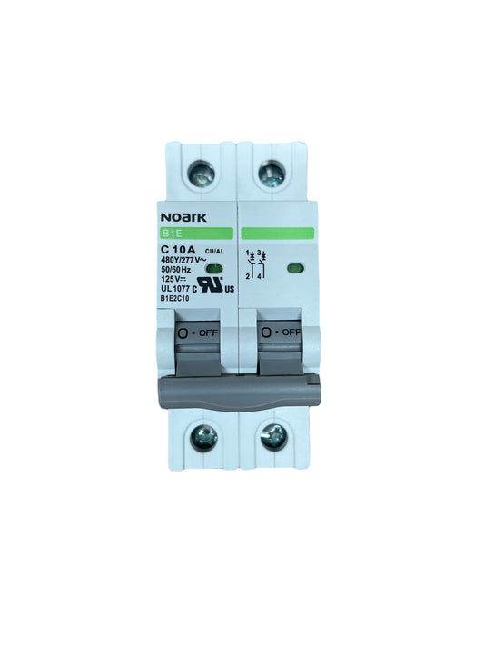 Noark B1E2C10, Miniature Circuit Breaker, UL 1077, 2 Pole