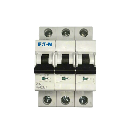 Eaton 278863 FAZ-C3-3, Miniature Supplementary Protector, UL 1077, 3 pole